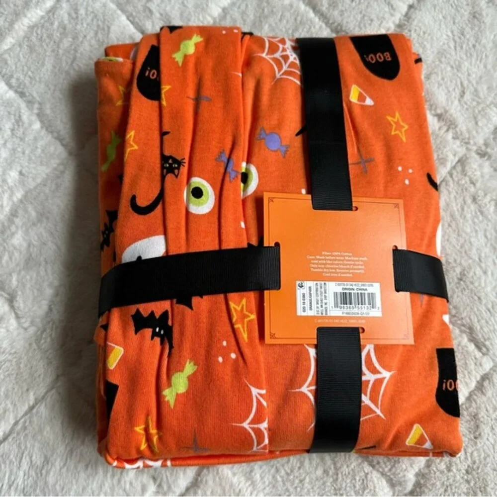 Target Hyde & Eek! | 2-Piece Family Sleep Set Orange Spooky Print | Size 2X